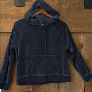 Navy blue velour jumpsuit